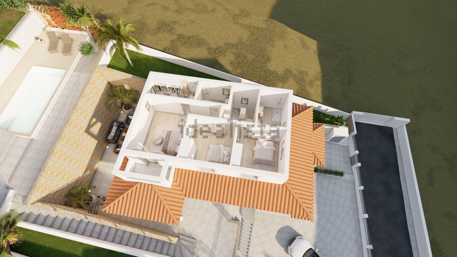 小楼房或独栋别墅出售在Rua Major António Pereira de Almeida s/n - 平面图