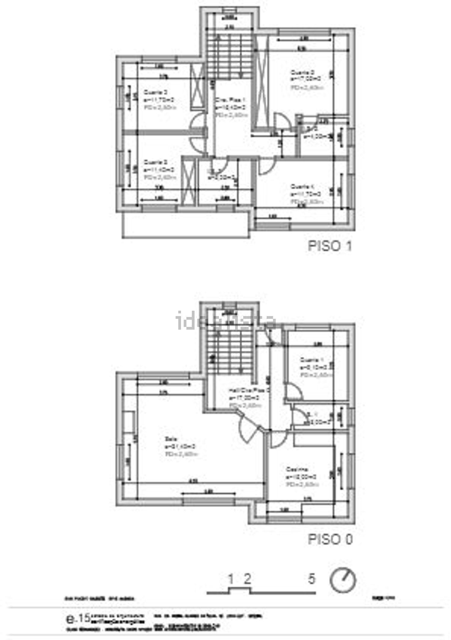 小楼房或独栋别墅出售在Rua Pulido Valente, 14 - 平面图