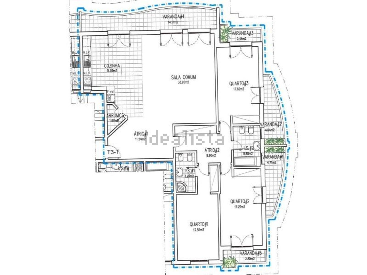 公寓 t3出售在Malveira e São Miguel de Alcainça - 平面图