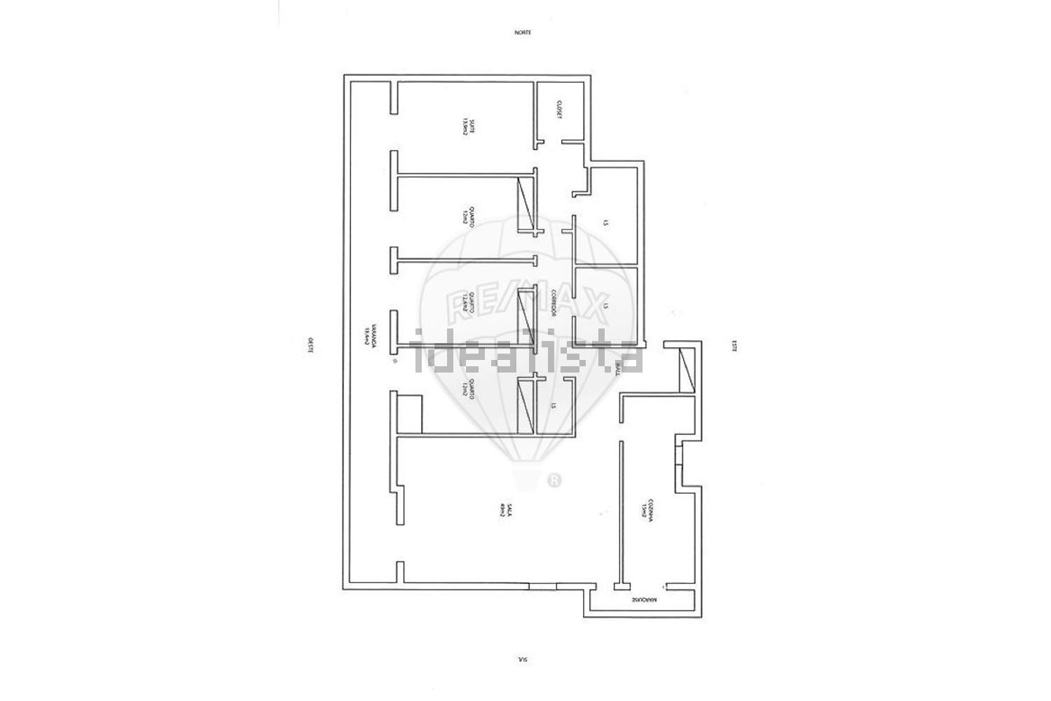 出租公寓 t4在Rua Major Neutel de Abreu - 平面图