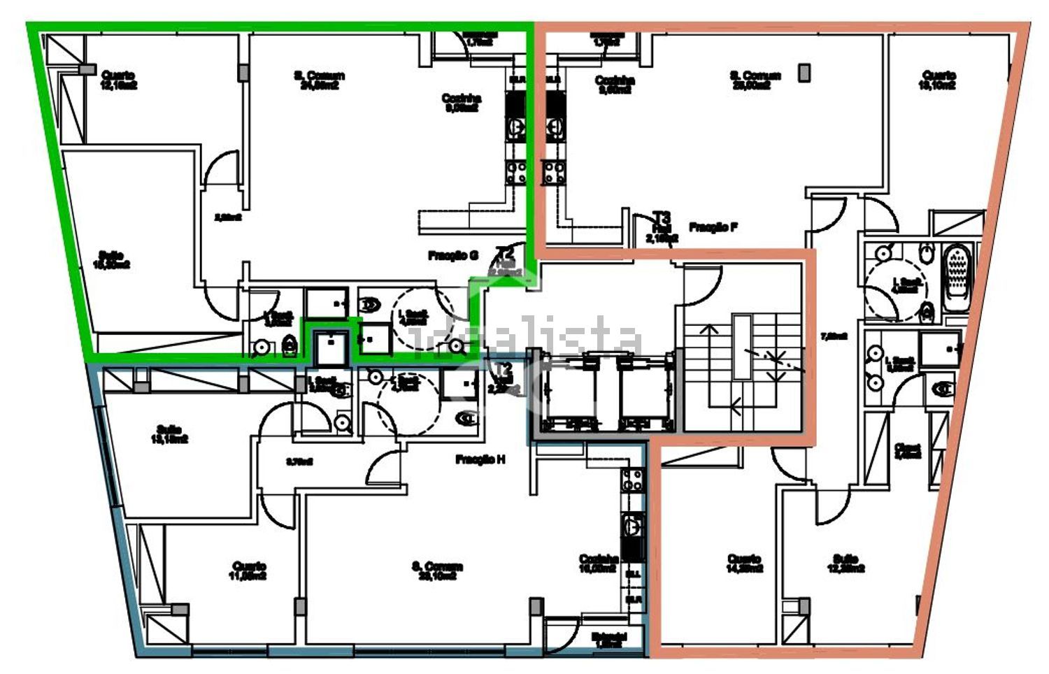 公寓 t2出售在Rinchoa - 平面图