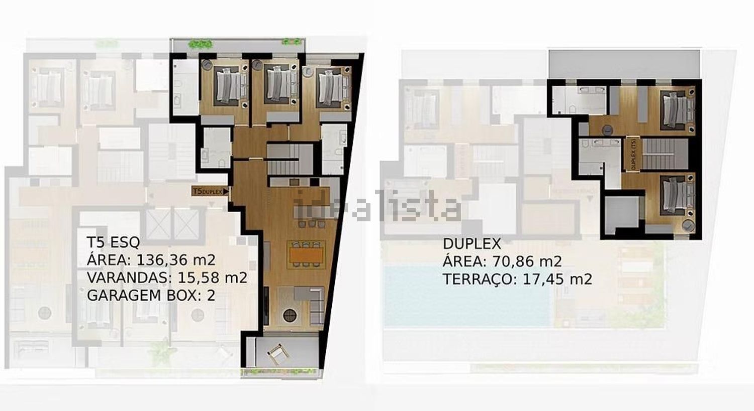 复式公寓出售在Rua Manuel Francisco Soromenho, 25 - 平面图
