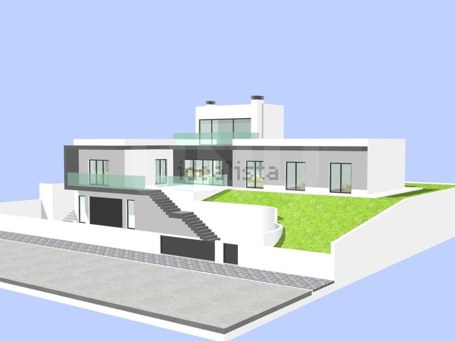 小楼房或独栋别墅出售在Rua da Estrada Militar - 平面图