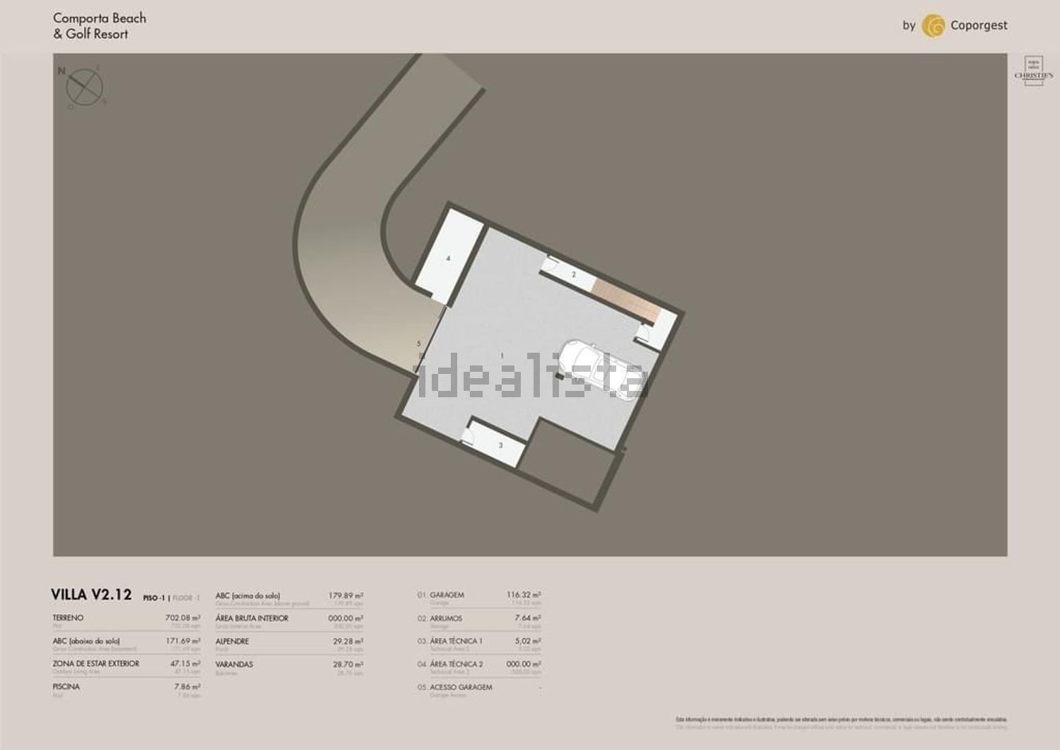 小楼房或别墅出售在Tróia - 平面图