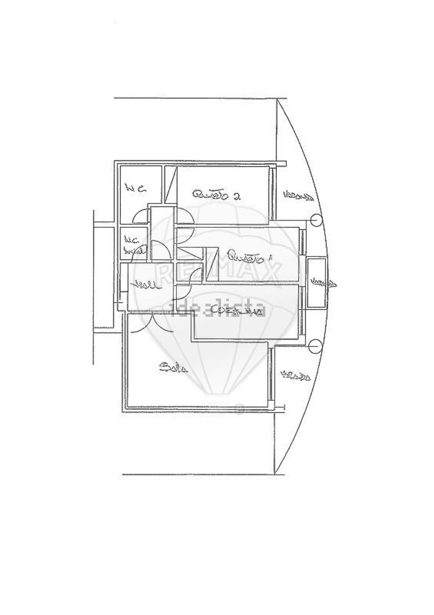 公寓 t2出售在Alameda dos Oceanos - 平面图