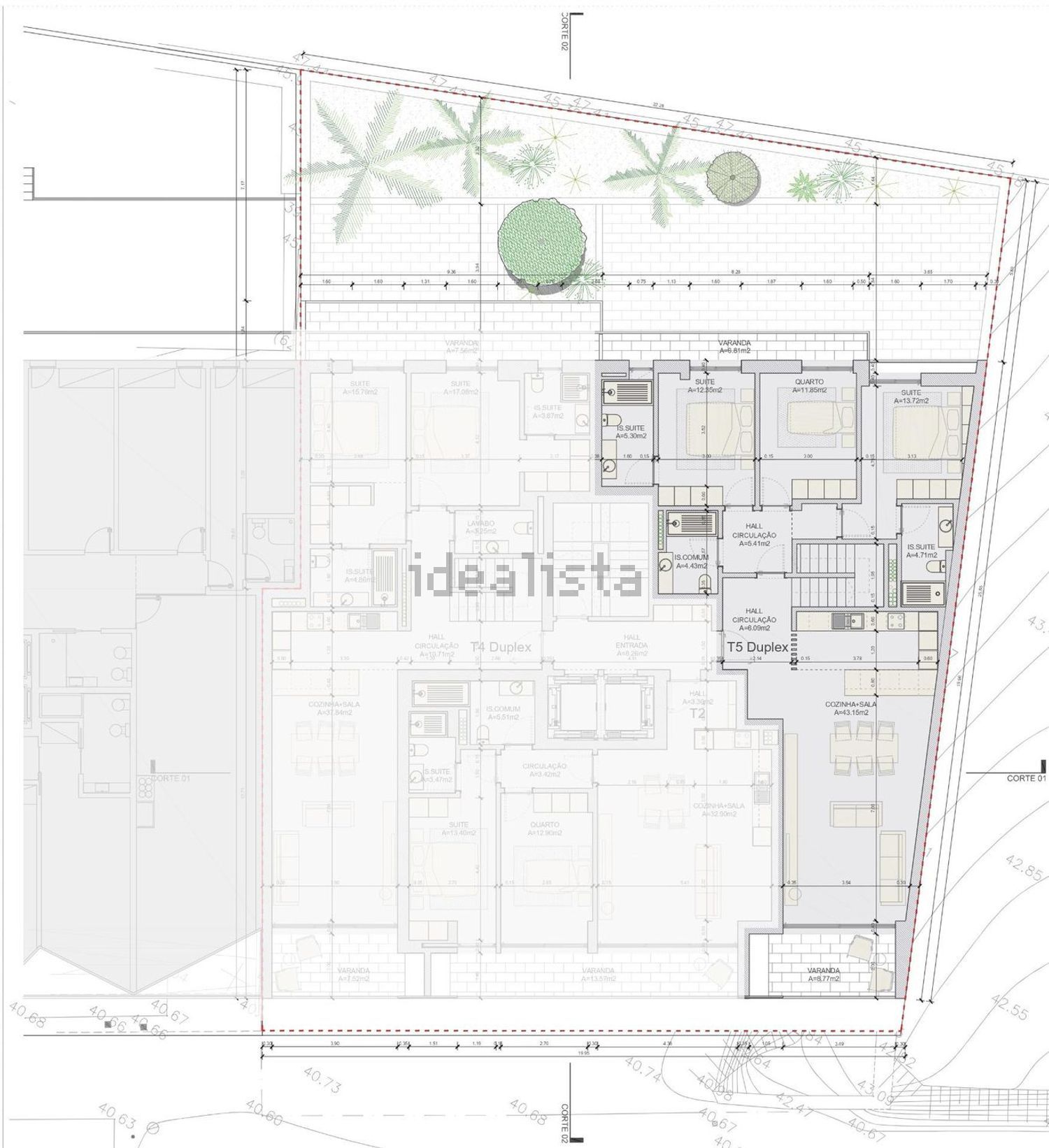 复式公寓出售在Rua Manuel Francisco Soromenho, 25 - 平面图