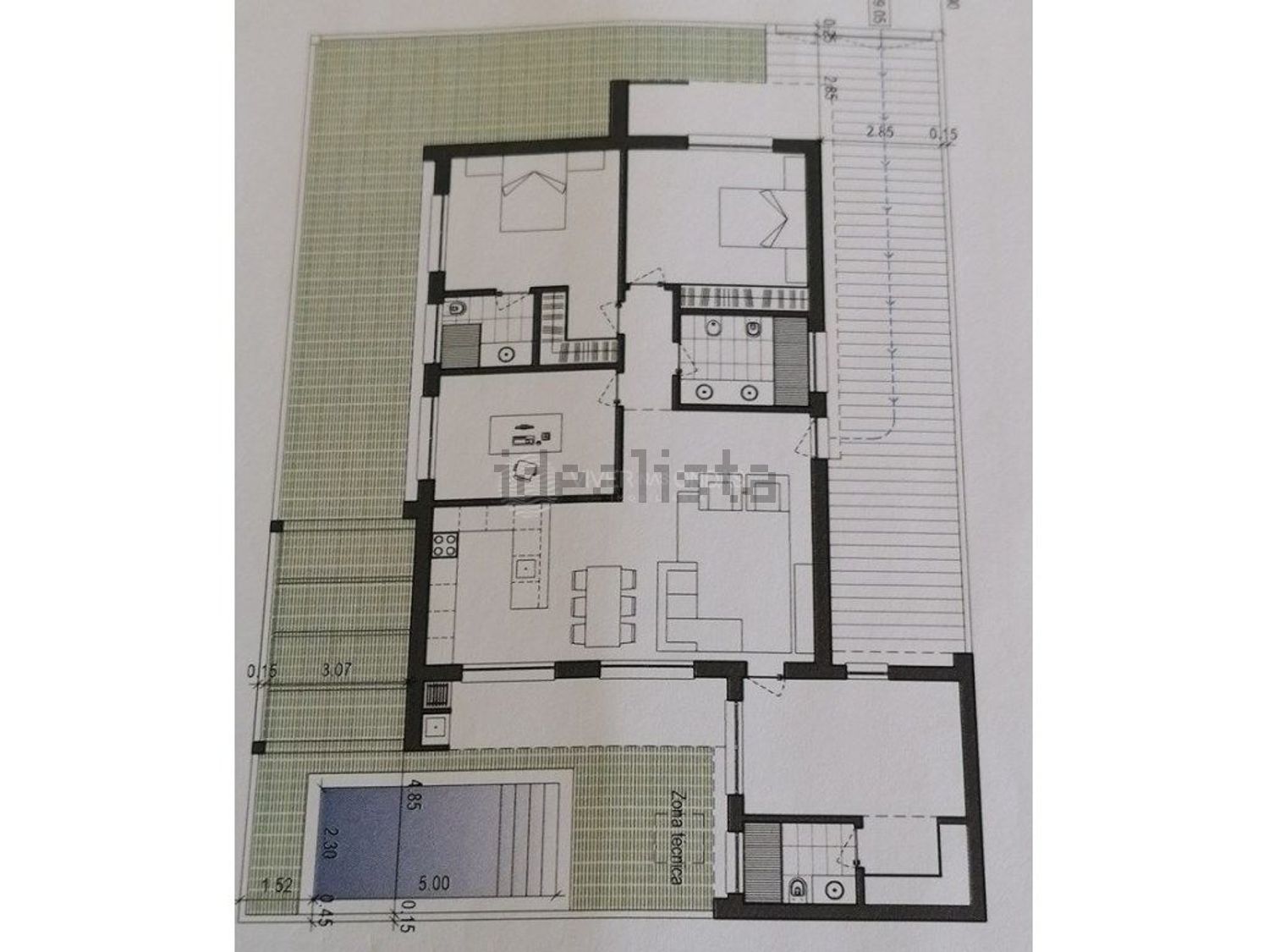小楼房或独栋别墅出售在Pinhal do General - 平面图