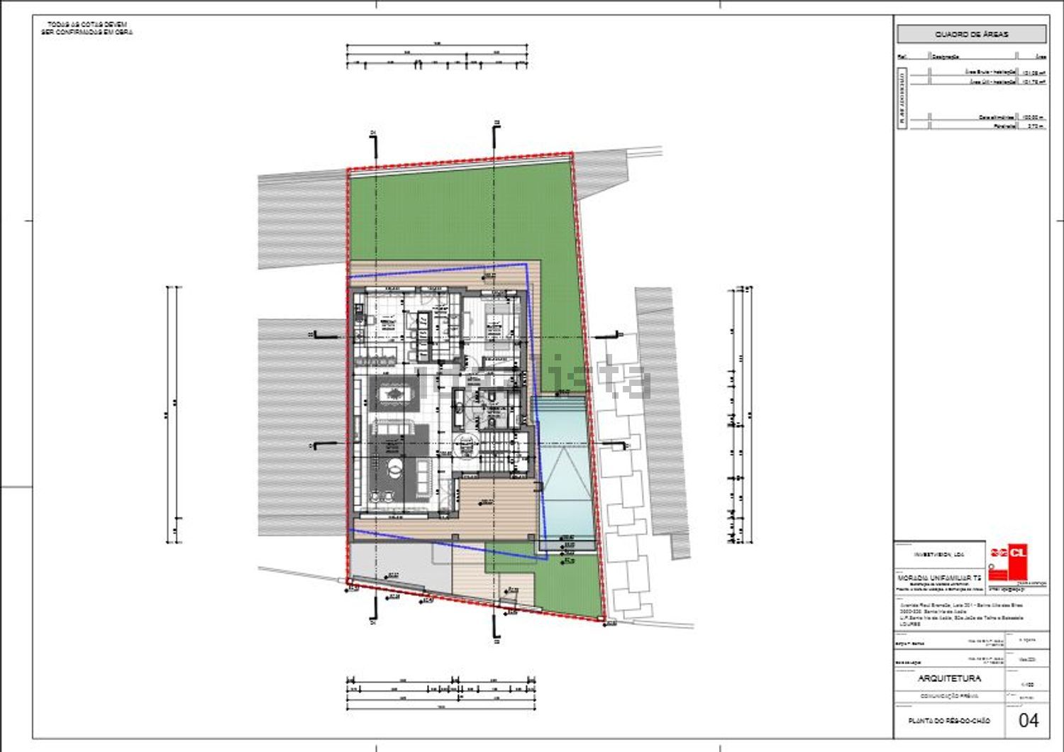 小楼房或独栋别墅出售在Santa Iria de Azoia - São João da Talha - Bobadela - 平面图