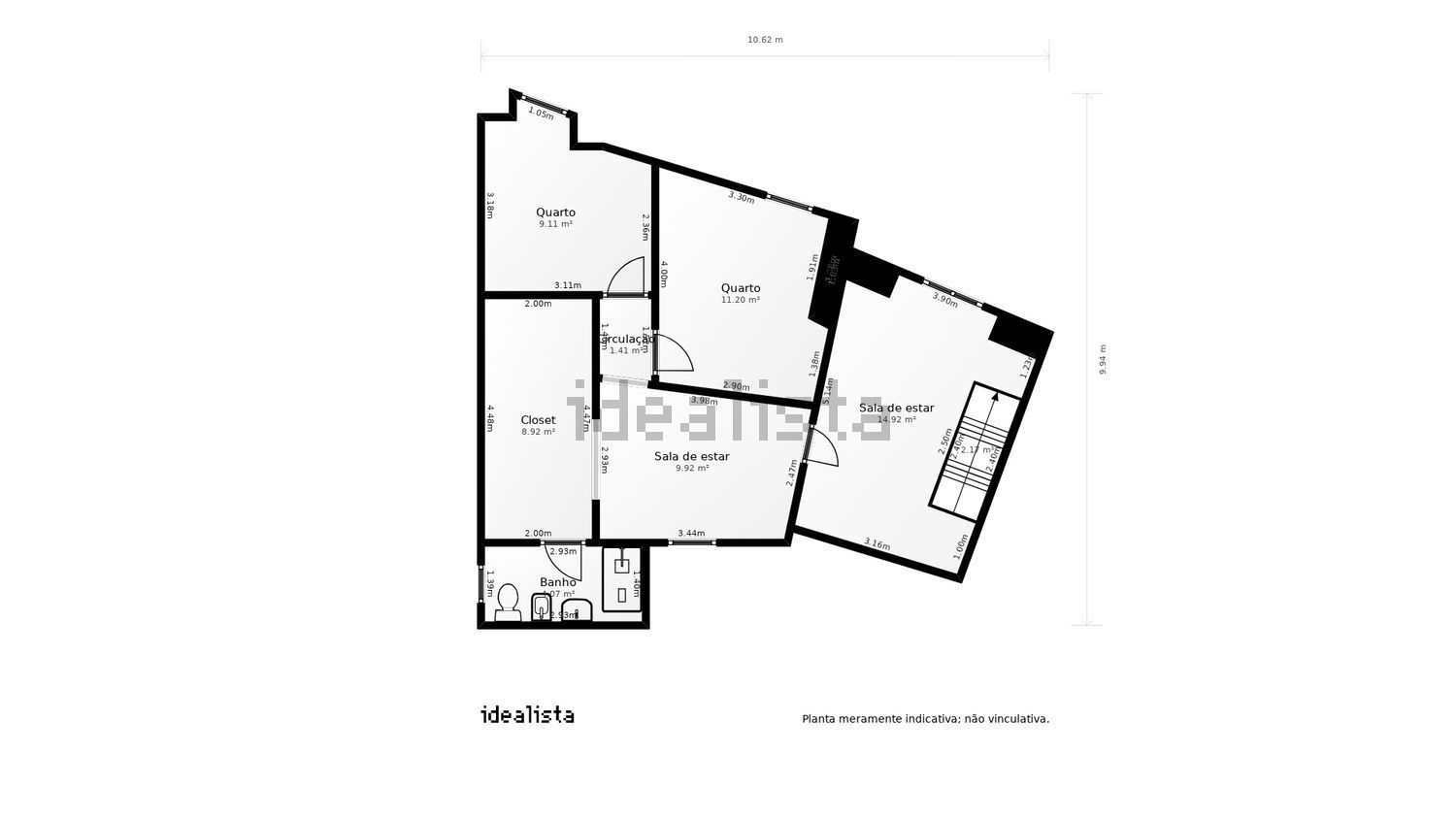 小楼房或独栋别墅出售在Rua do Meio - 平面图