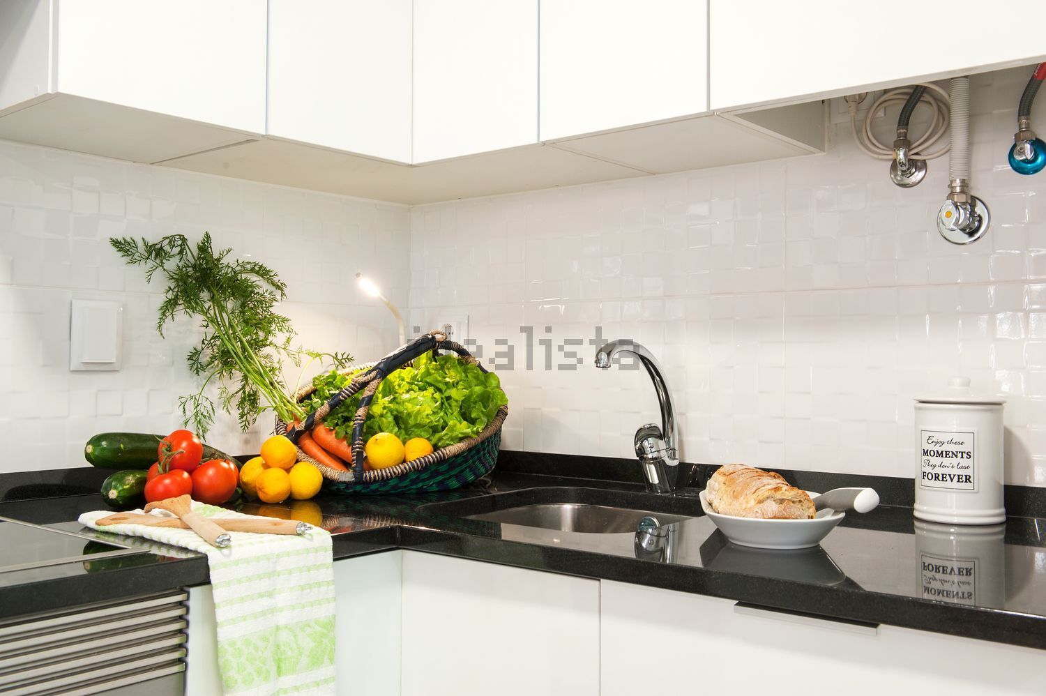 出租公寓 t2在Rua da Fé, 11 - 厨房