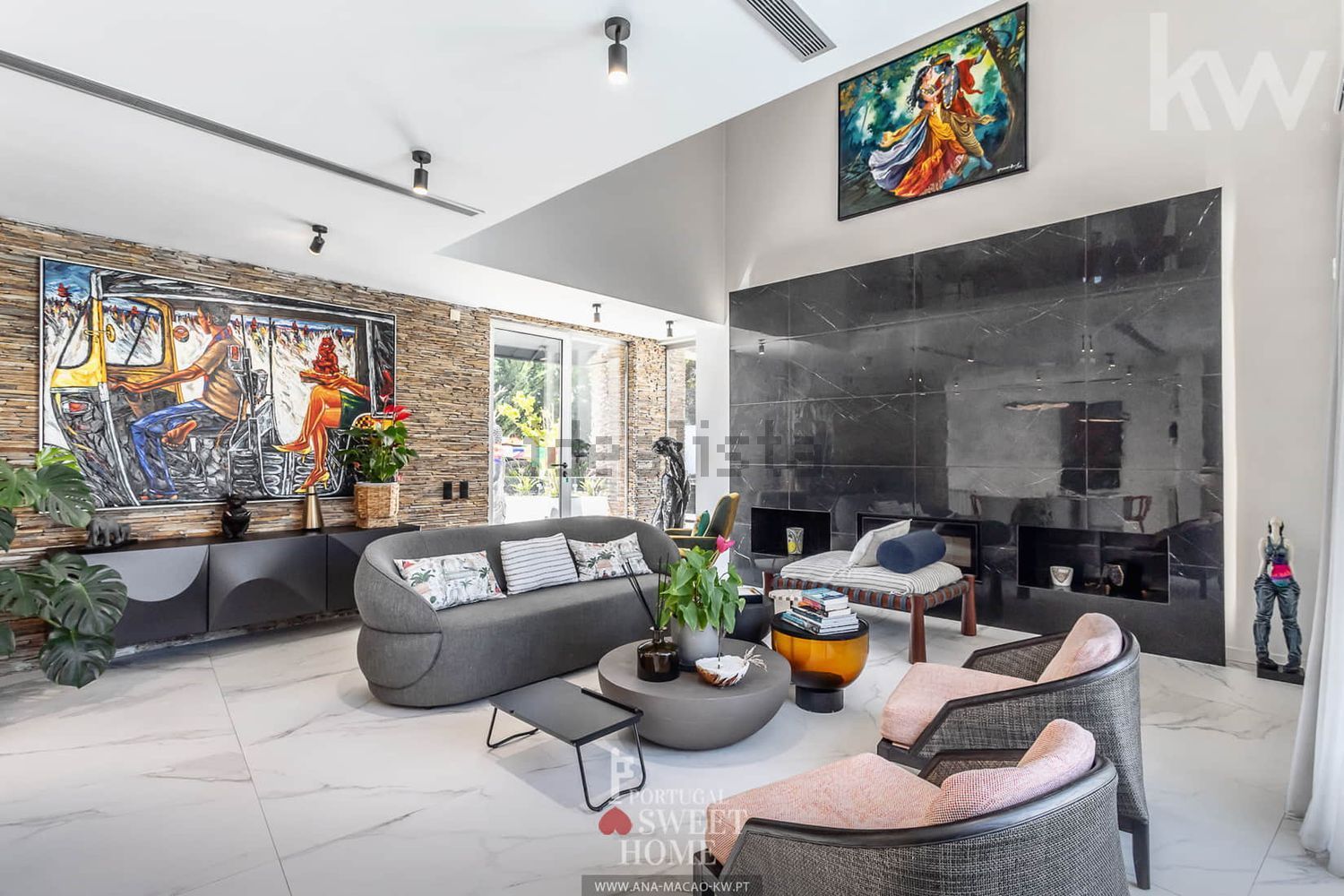 小楼房或独栋别墅出售在Beloura - Penha Longa - 客厅