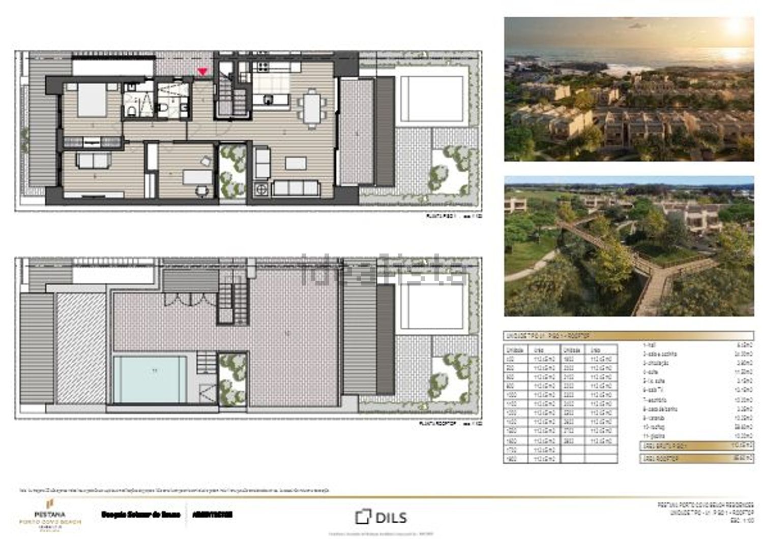 公寓 t1出售在Rua Jacinto Bandeira, 56 - 平面图