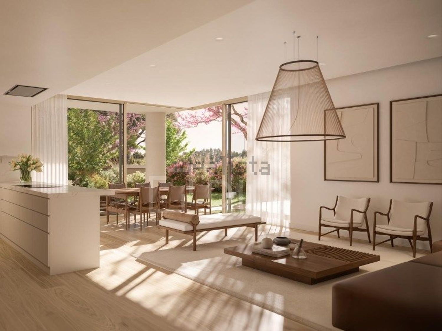 公寓 t1出售在Belas Clube Campo - 客厅