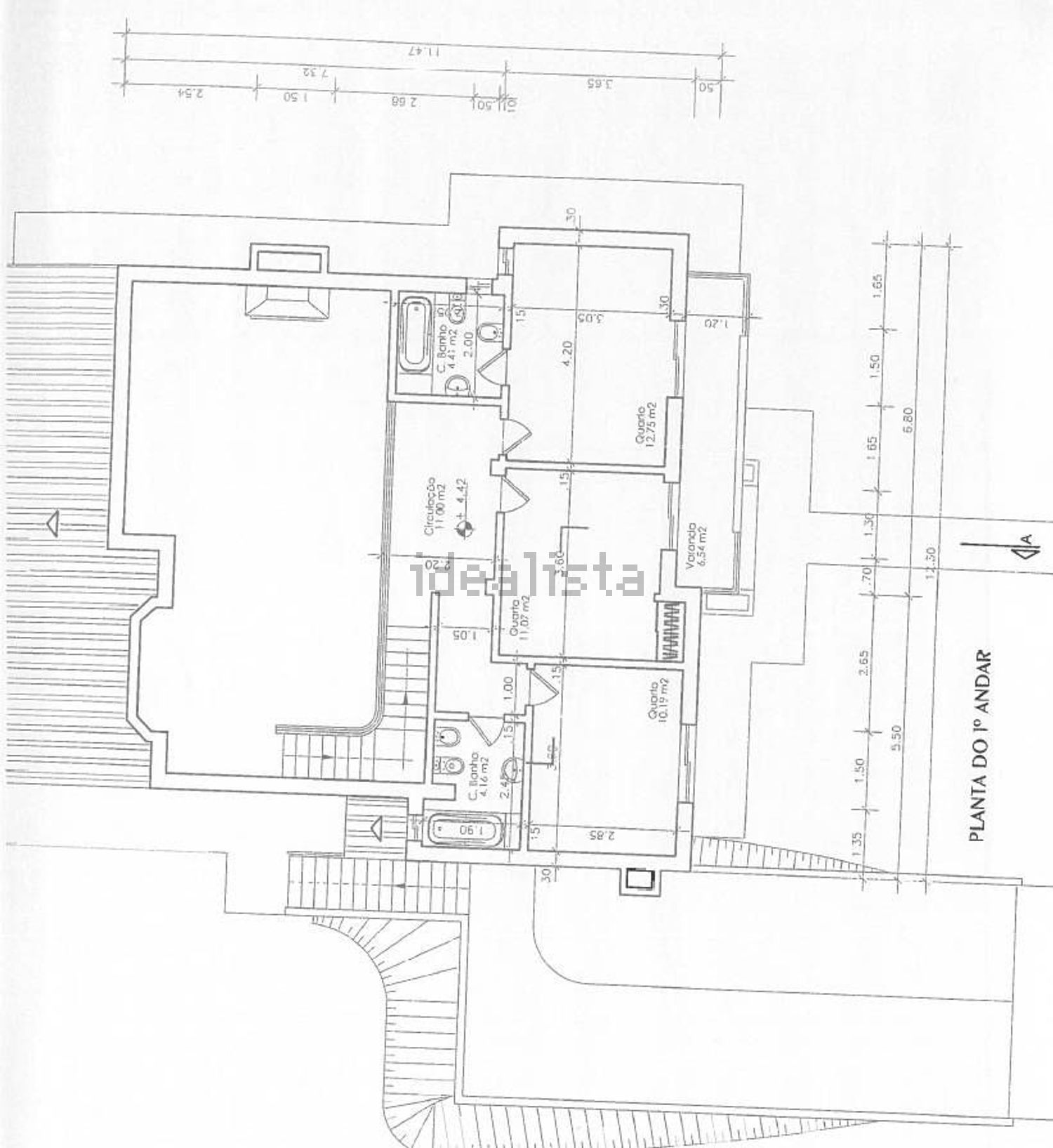 出租小楼房或独栋别墅在Rua das Margaridas, 20 - 平面图
