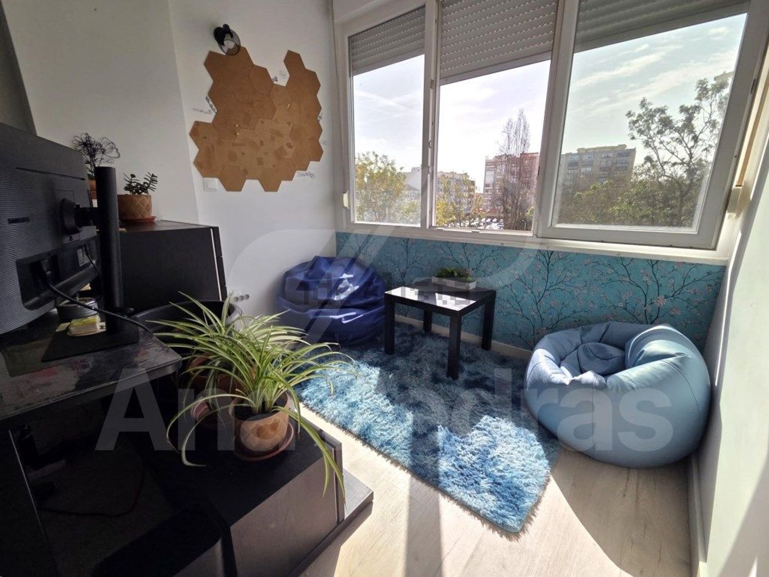 出租公寓 t2在Alto do Seixalinho - 露台