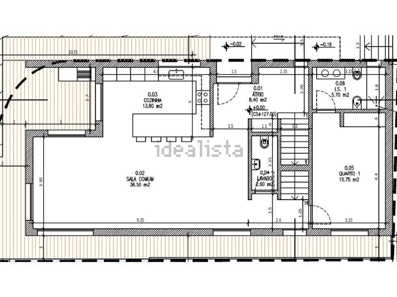 小楼房或独栋别墅出售在Rua da Igreja - 平面图