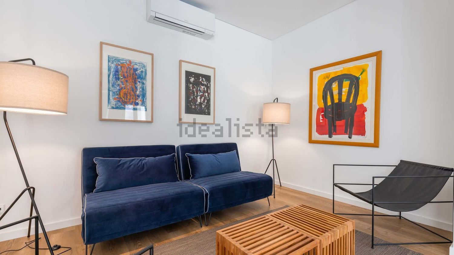 出租公寓 t2在Rua Afonso Annes Penedo, 14 - 客厅