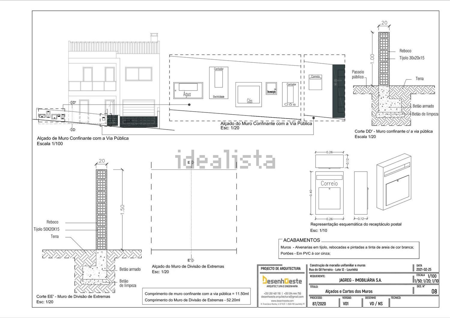 双拼别墅出售在Rua do Gil Ferreira 7 -, 12 - 平面图