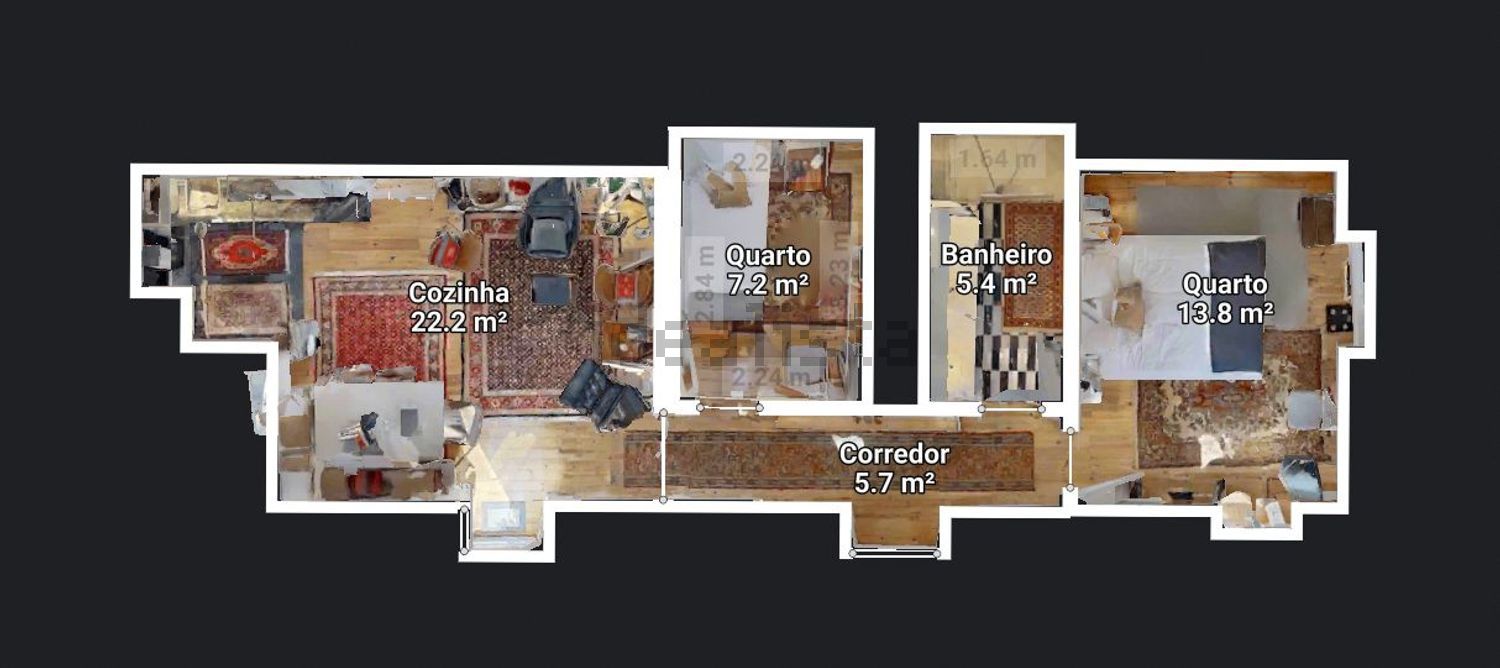 小楼房或别墅出售在Largo dos Catarinos - 平面图