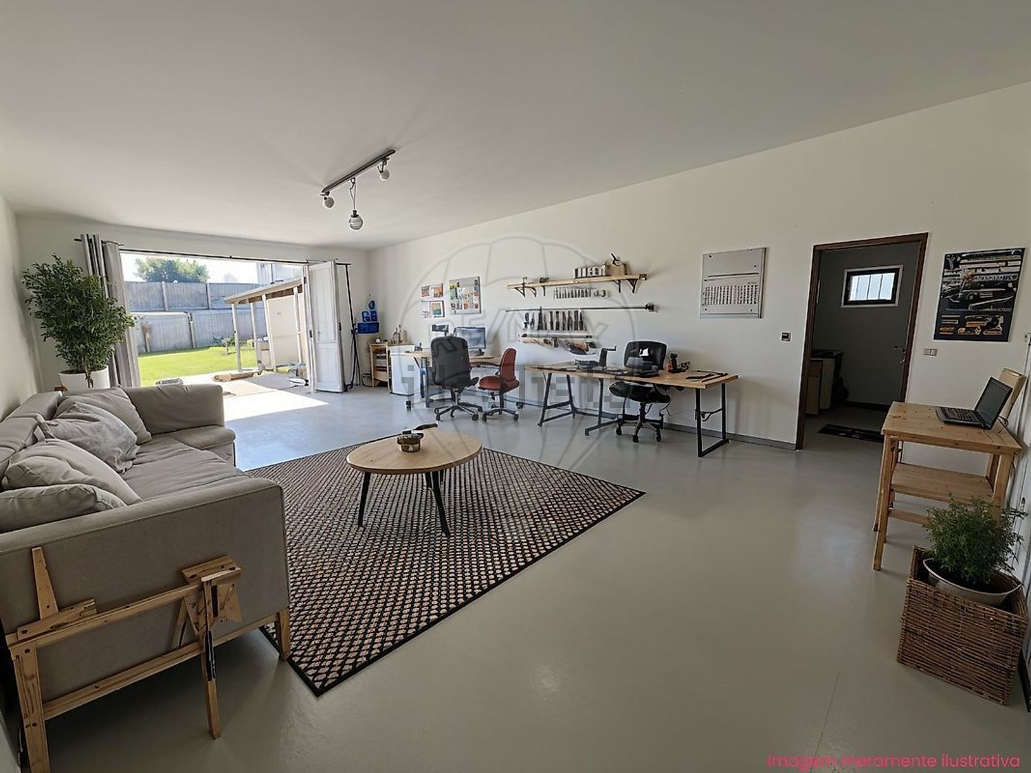 小楼房或独栋别墅出售在Lamas e Cercal - 客厅