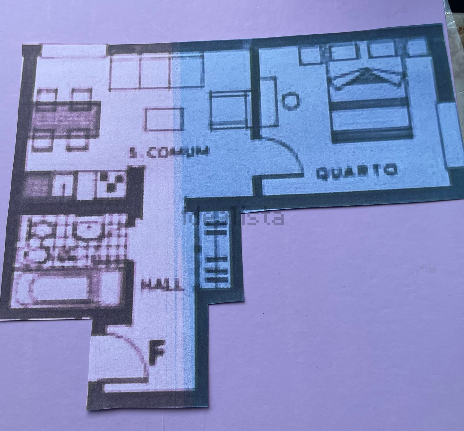 公寓 t1出售在Avenida Luís de Camões, 16 - 平面图