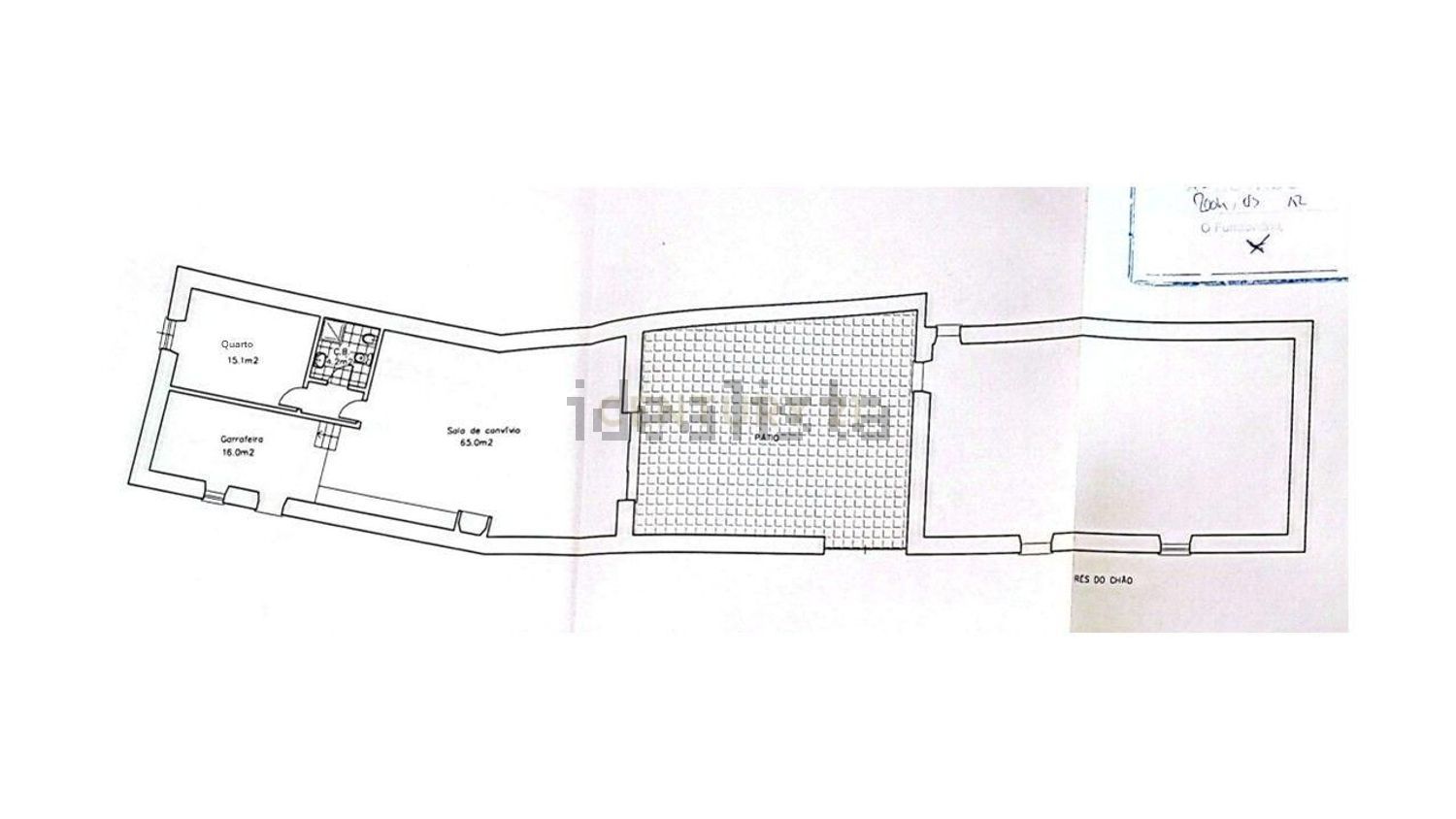 小楼房或独栋别墅出售在Rua Nossa Senhora dos Remédios, 32 - 平面图