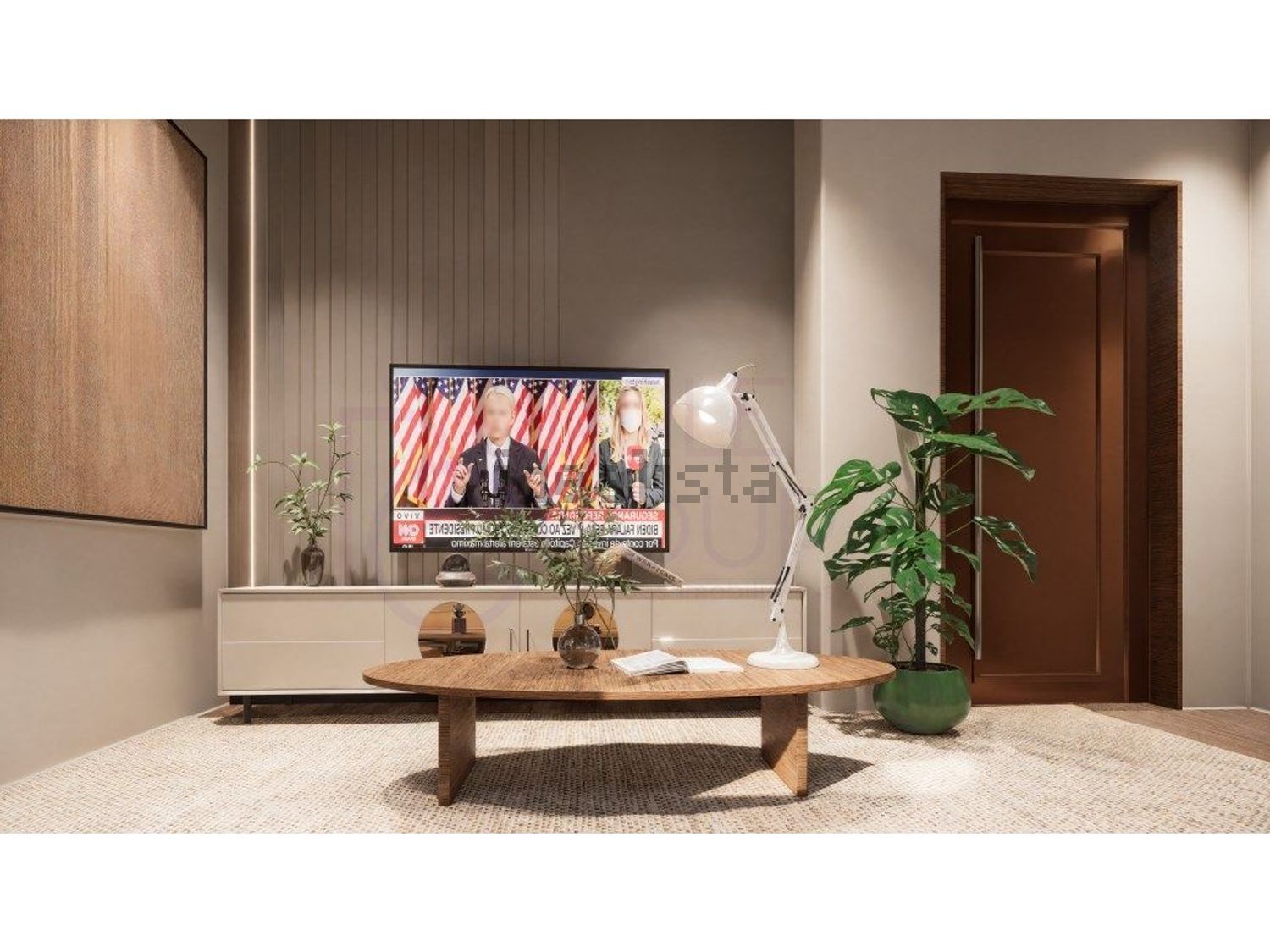 双拼别墅出售在Pinhal do General - 客厅