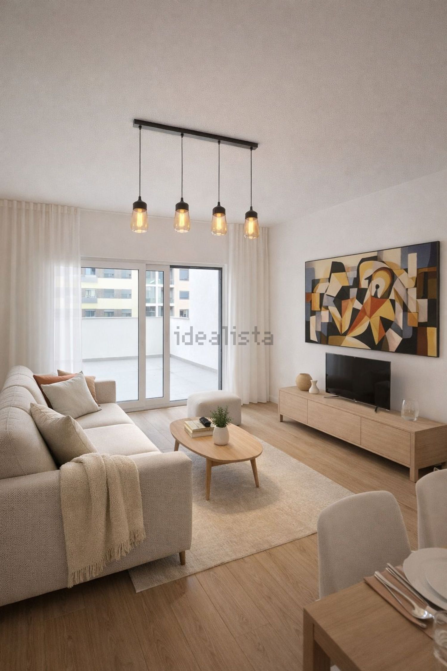 出租公寓 t2在Rua Dom João de Castro, 3 - 客厅