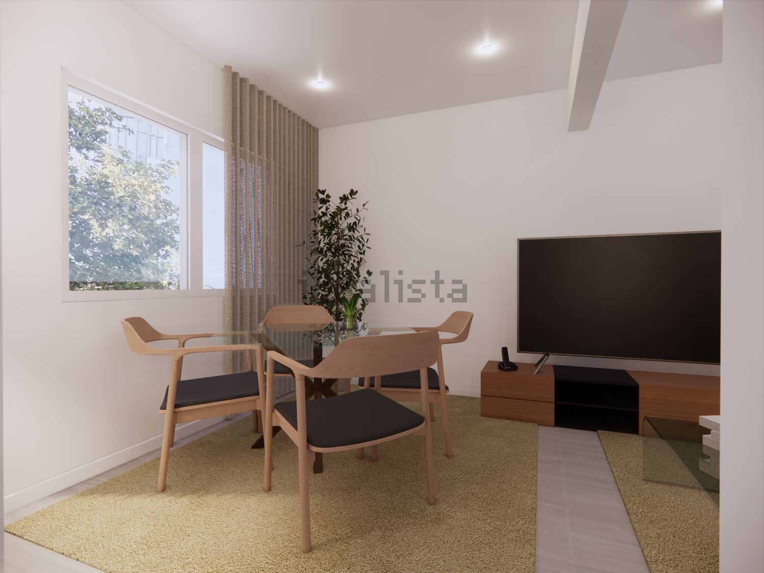 公寓 t2出售在Rua 1º de Maio, 40 - 客厅