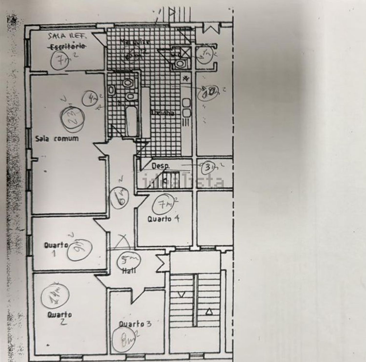 公寓 t4出售在Rua António Batalha Reis - 平面图