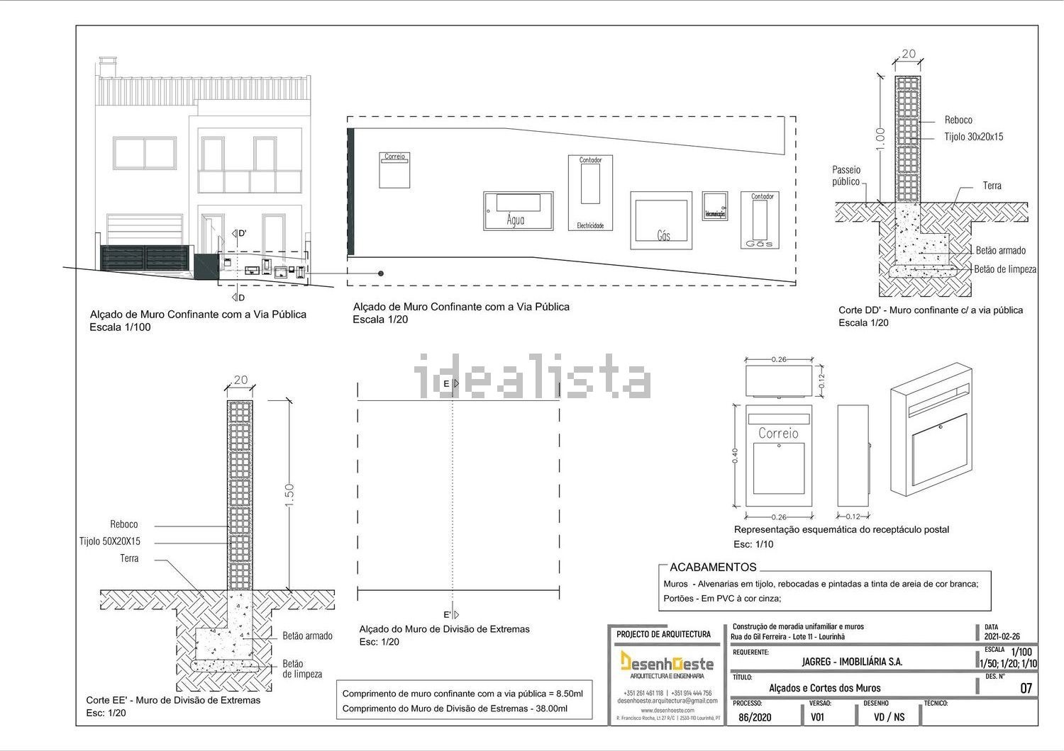 双拼别墅出售在Rua do Gil Ferreira 7 -, 12 - 平面图