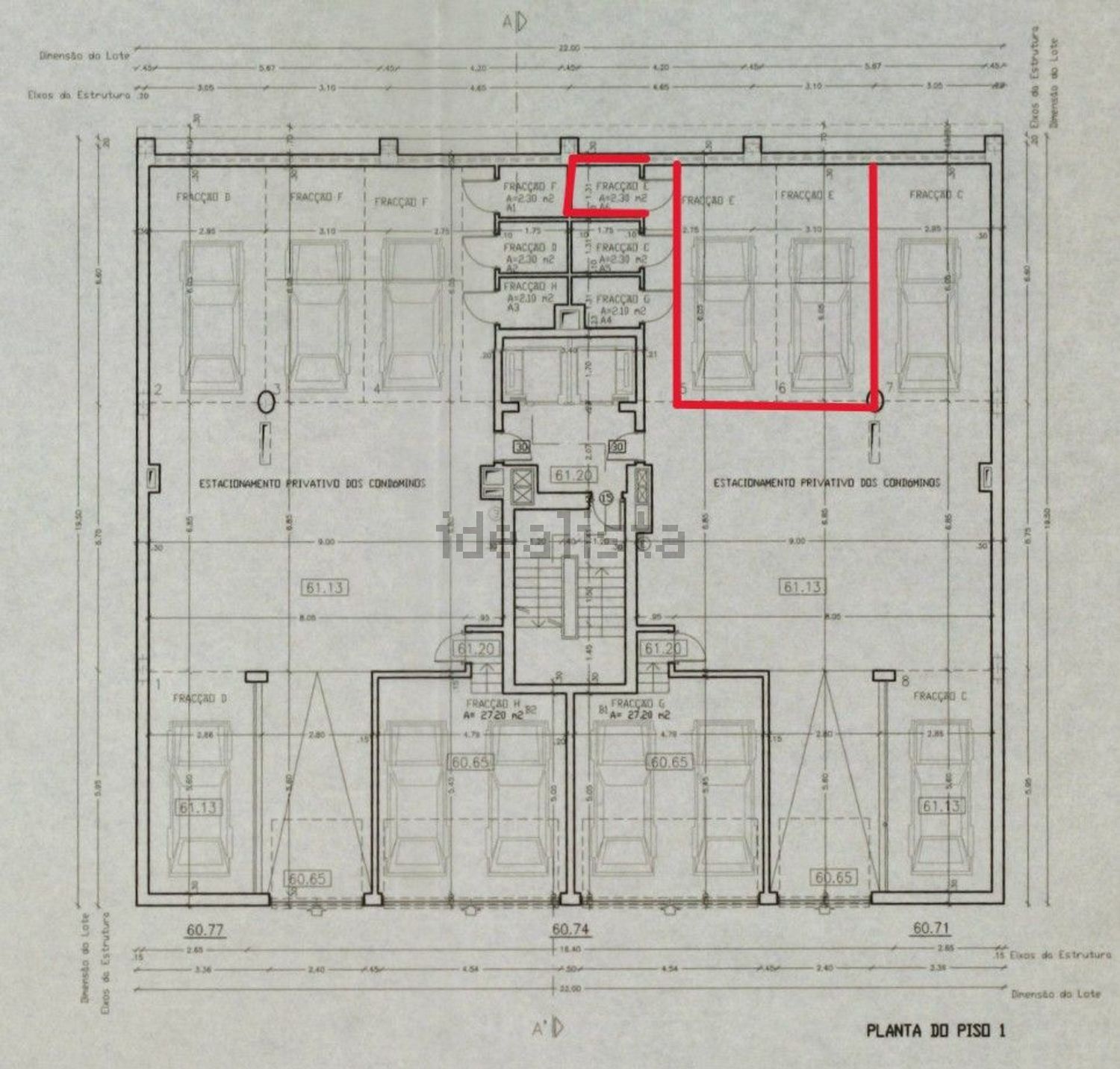 公寓 t3出售在Rua Doutor José da Cunha, 24 - 平面图