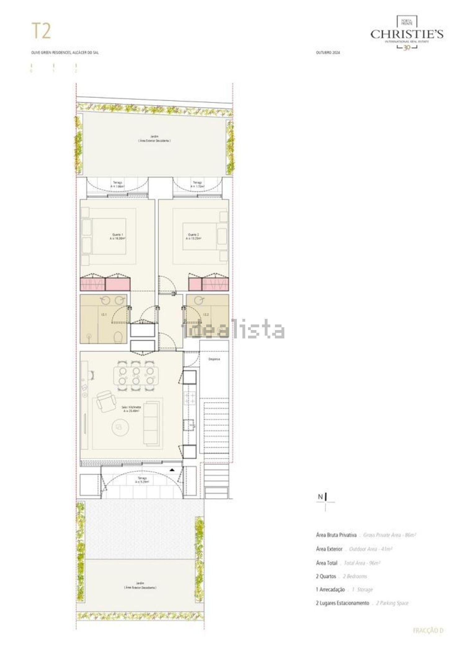 公寓 t1出售在Alcácer do Sal e Santa Susana - 平面图