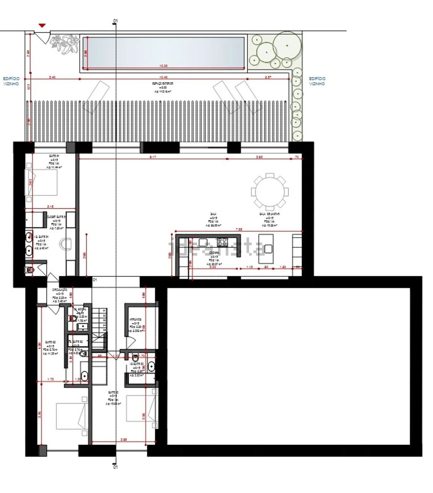 小楼房或独栋别墅出售Alcácer do Sal - 平面图