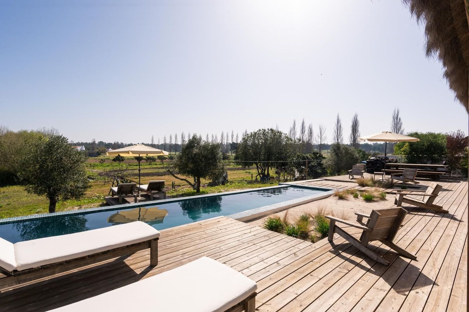 出租小楼房或独栋别墅在Largo do Canal - 游泳池