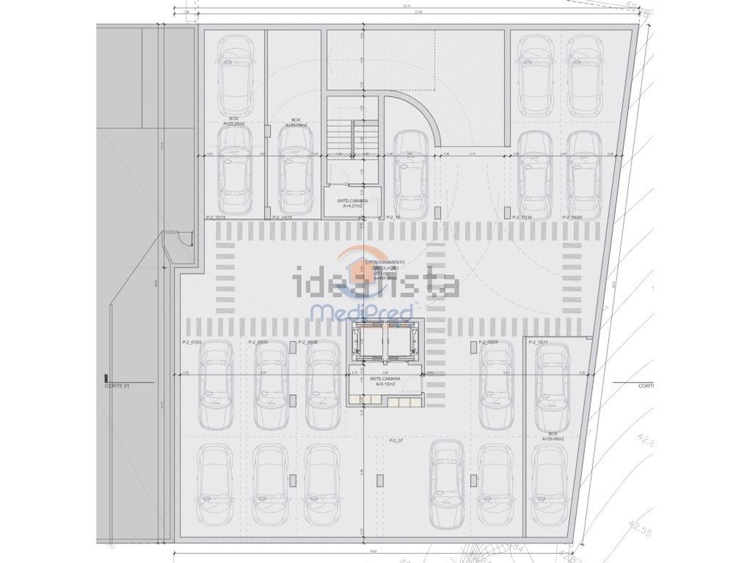 公寓 t5出售在Centro - 平面图