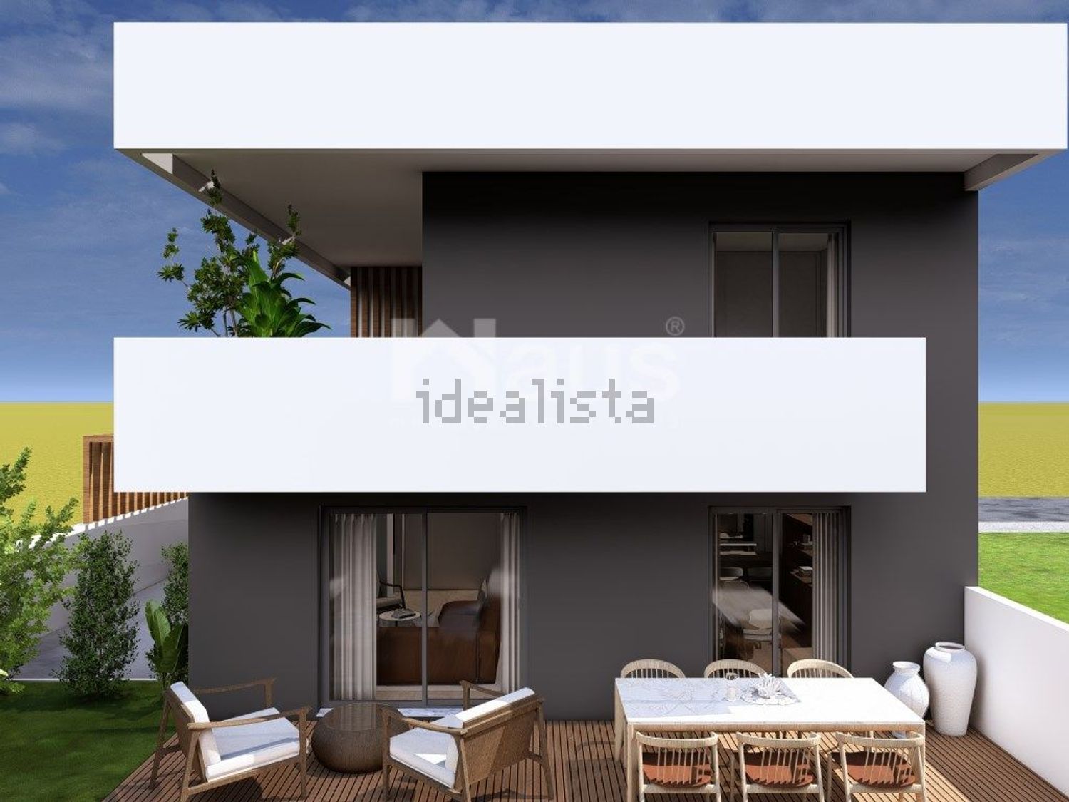 双拼别墅出售在Rua da Igreja - 平面图