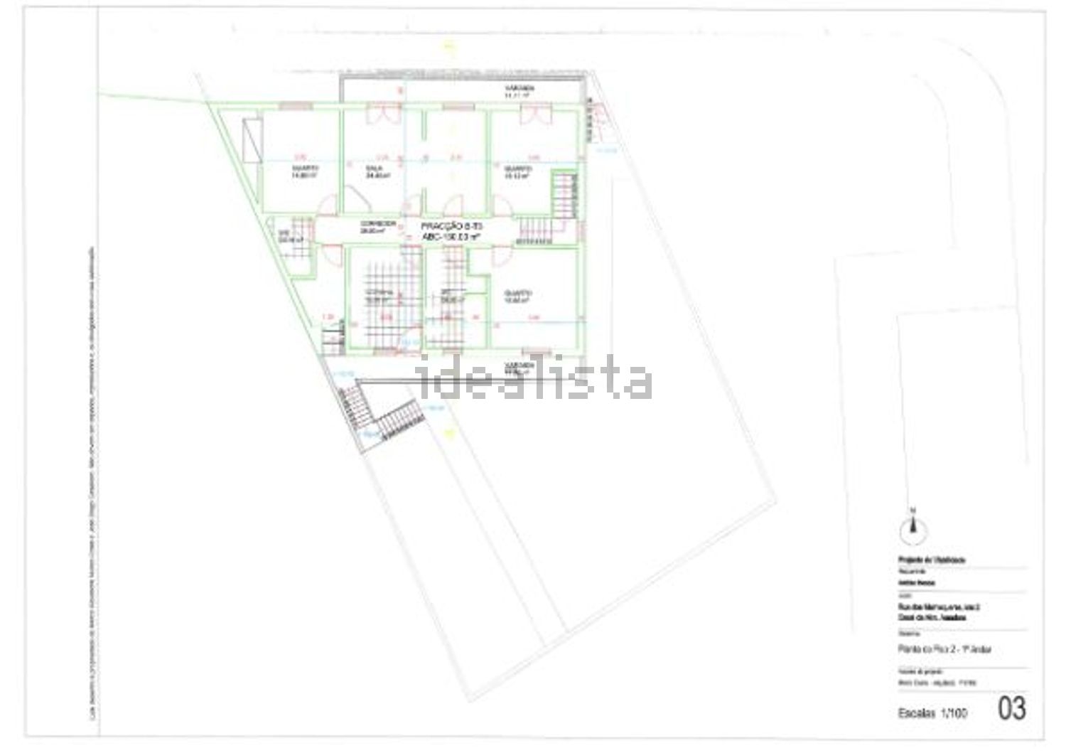 小楼房或独栋别墅出售在Rua dos Malmequeres, 2 - 平面图