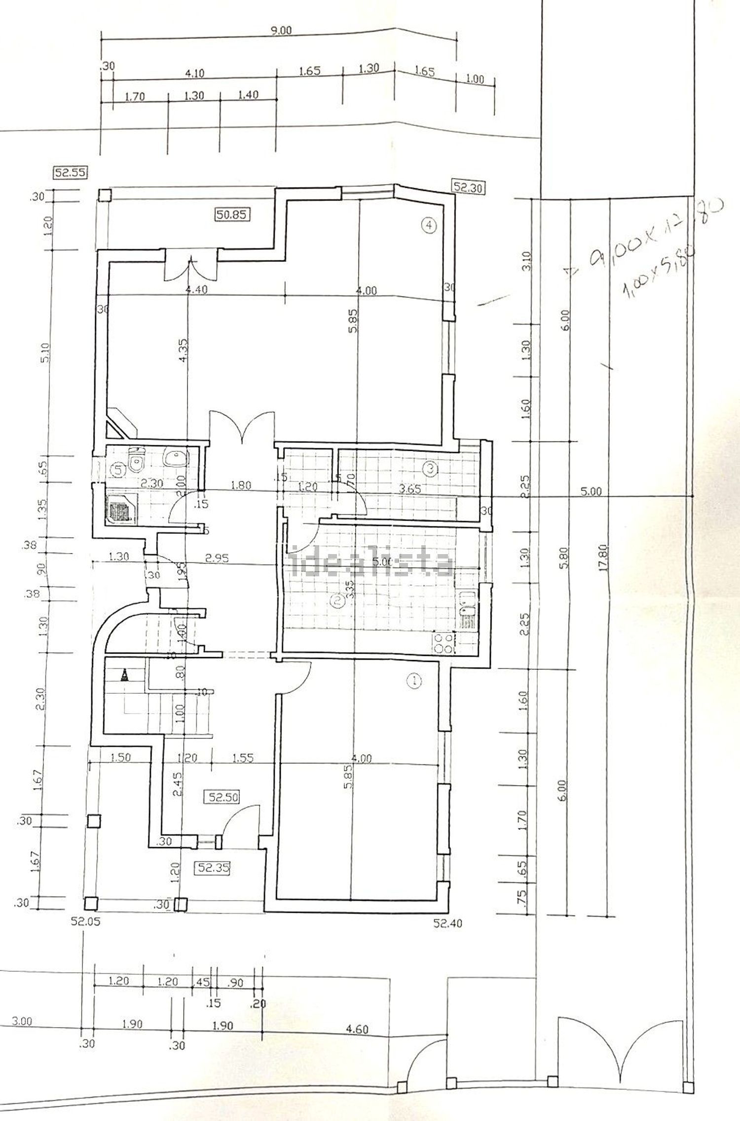 小楼房或独栋别墅出售在Rua Nossa Senhora do Rosário - 平面图
