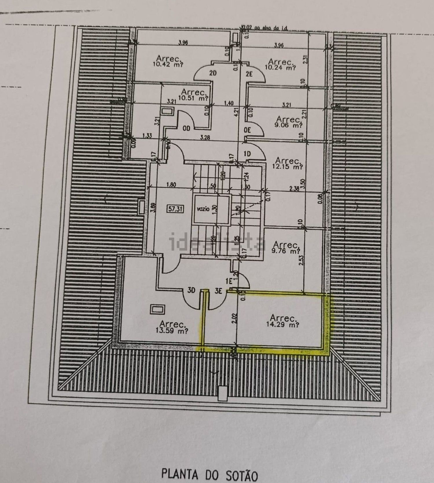 公寓 t3出售在Rua Francisco Caçoete Romão s/n - 平面图