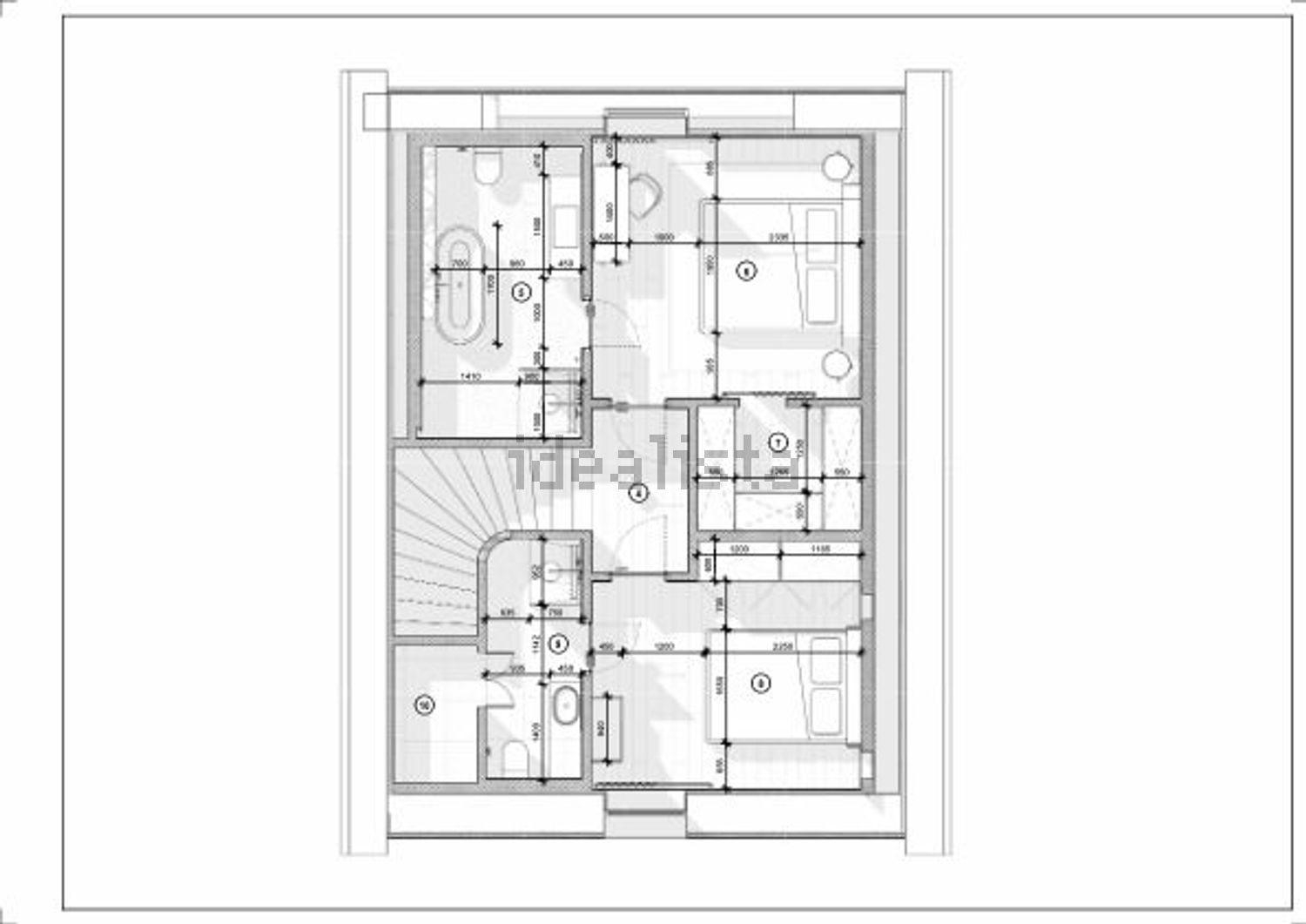 小楼房或独栋别墅出售在Avenida António Garcia de Castro - 平面图