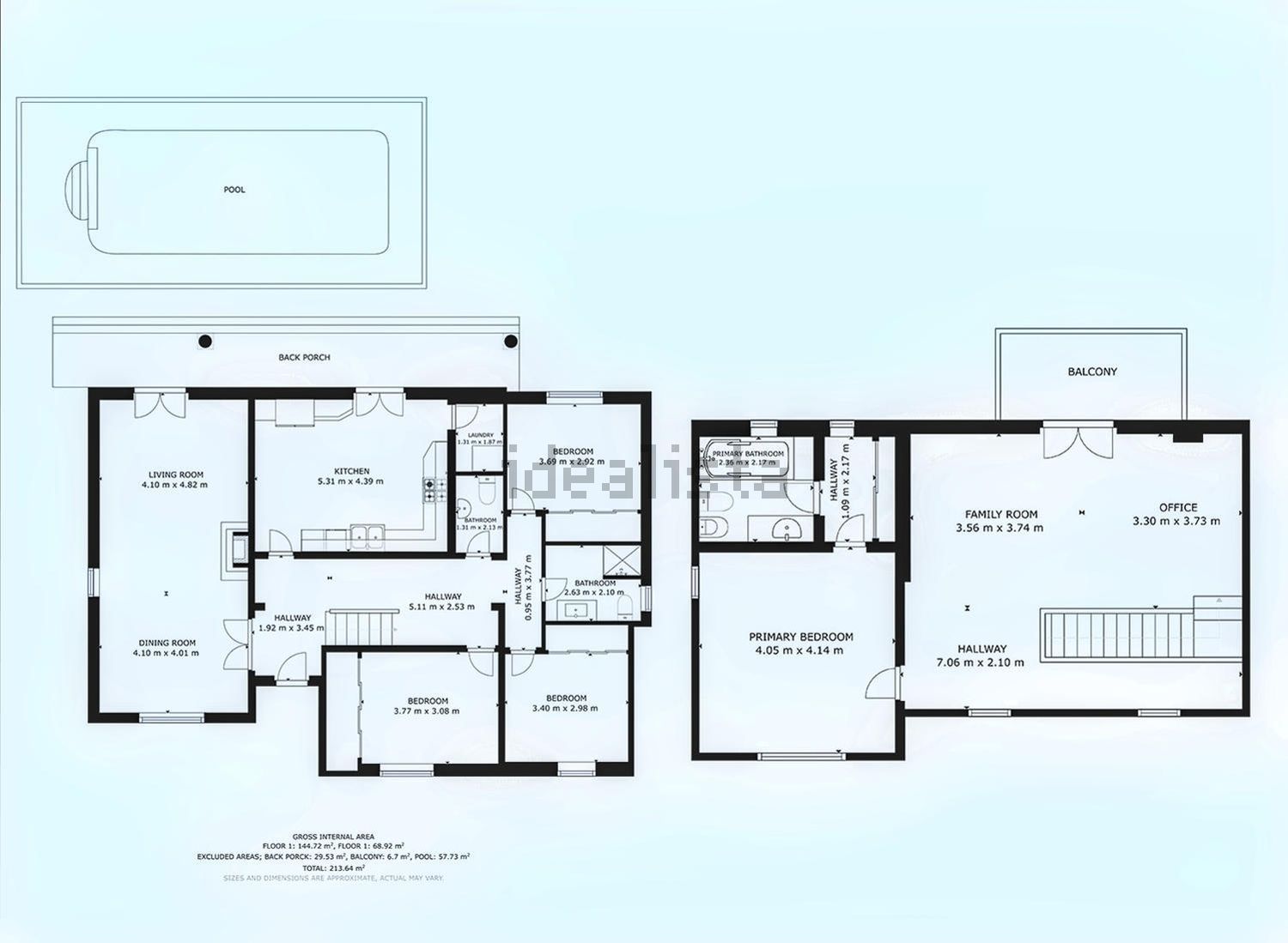 小楼房或独栋别墅出售在Rua dos Pintassilgos, 3 - 平面图