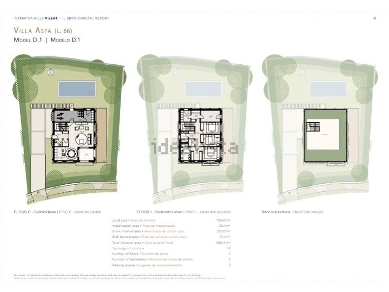小楼房或独栋别墅出售在Caparica e Trafaria - 平面图