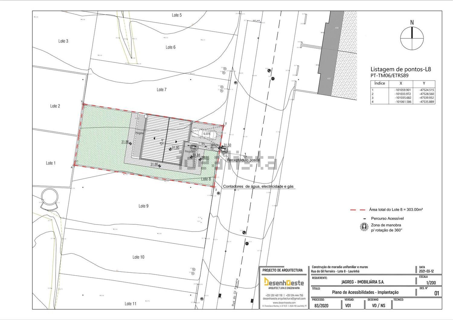 双拼别墅出售在Rua do Gil Ferreira 7 -, 12 - 平面图