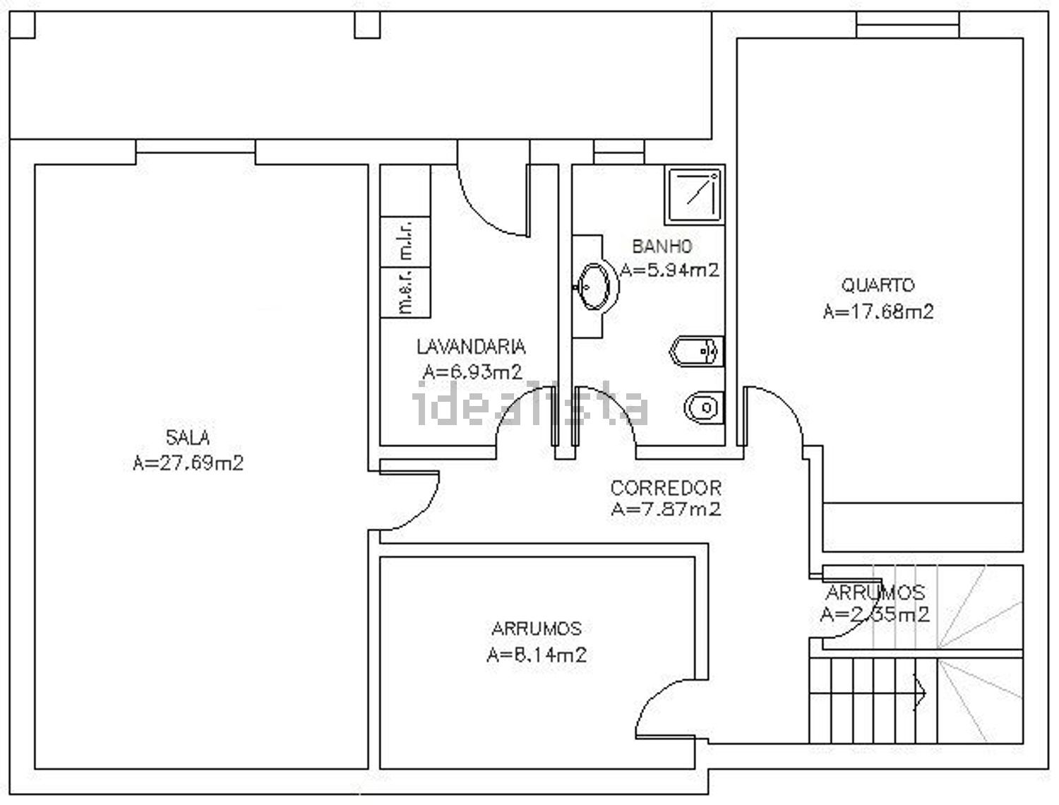 小楼房或独栋别墅出售在Rua do Mosqueiro, 19 - 平面图