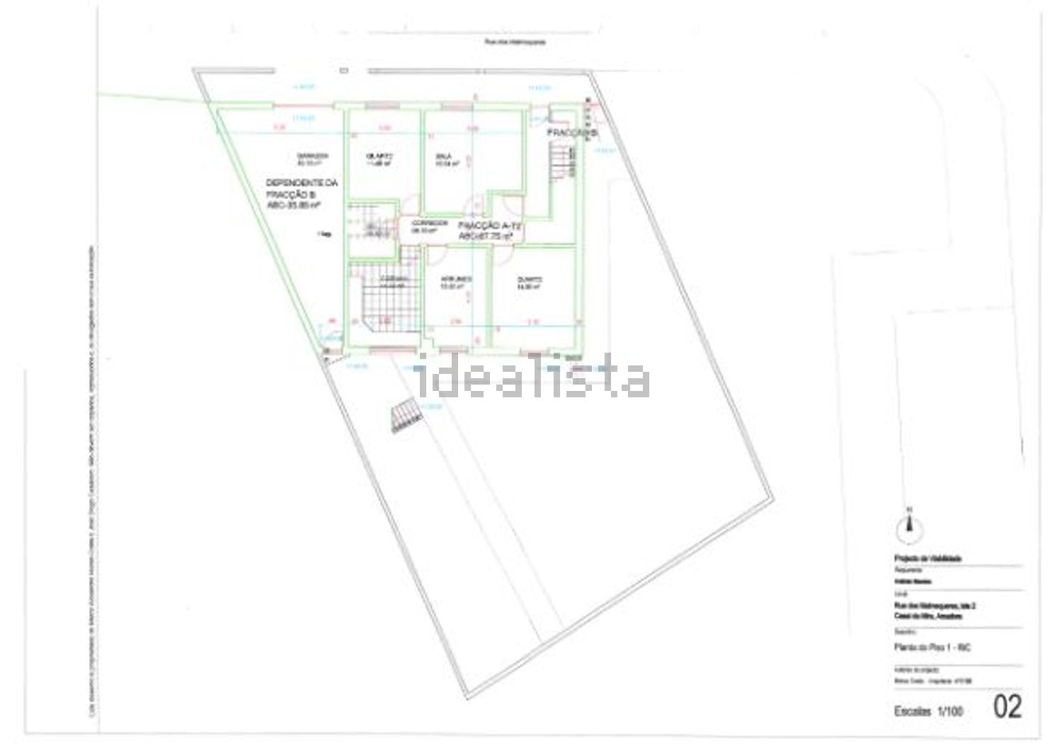 小楼房或独栋别墅出售在Rua dos Malmequeres, 2 - 平面图