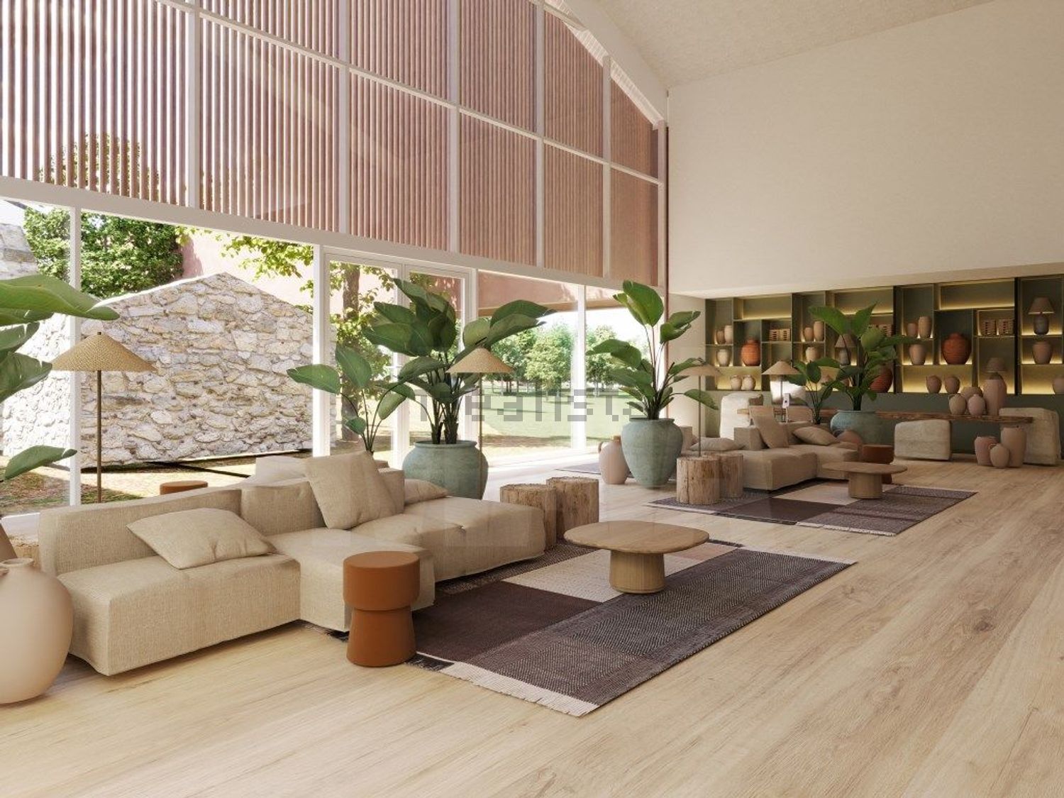 小楼房或独栋别墅出售在Melides - 客厅