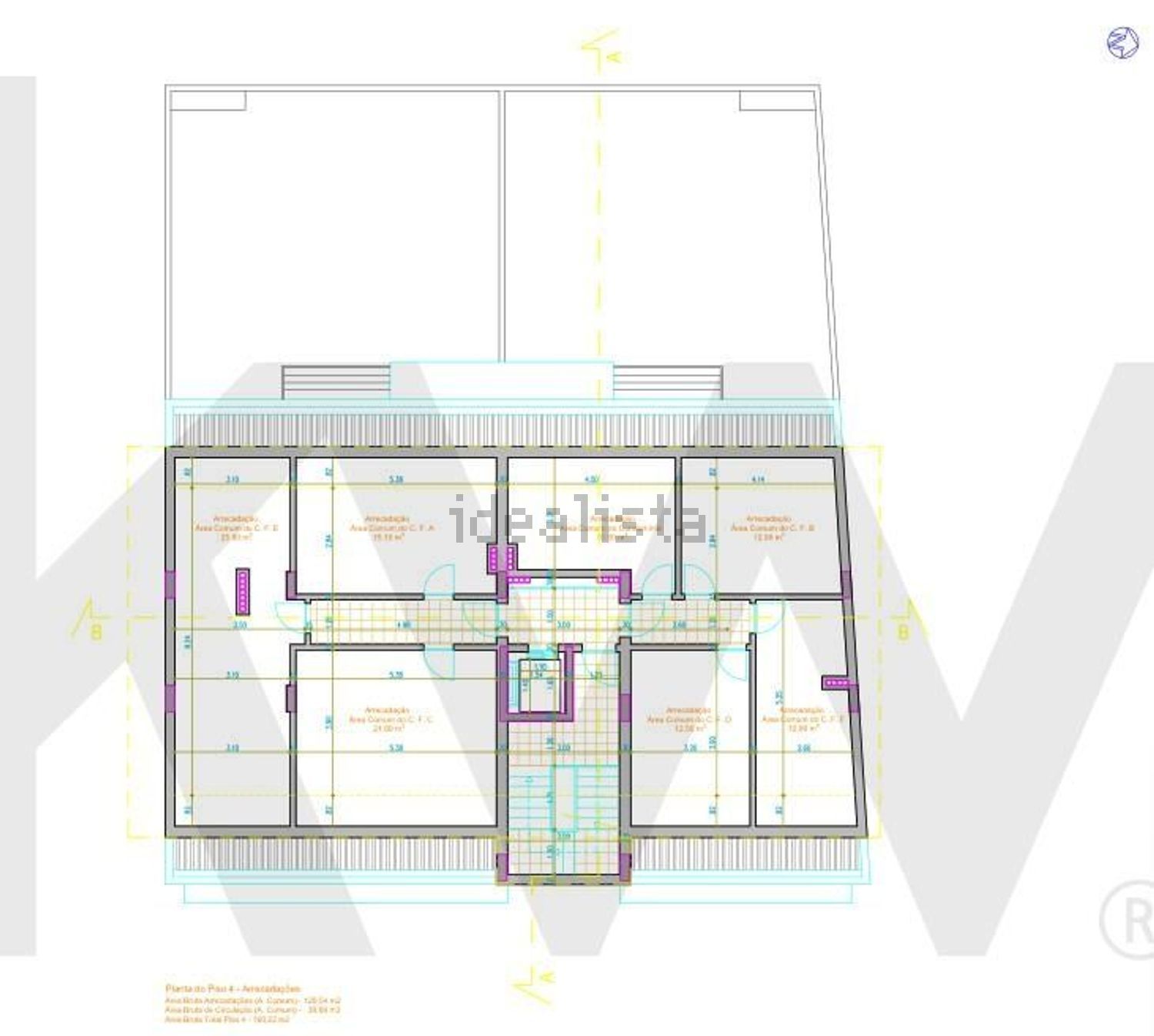 公寓 t3出售在Rua José Régio s/n - 平面图
