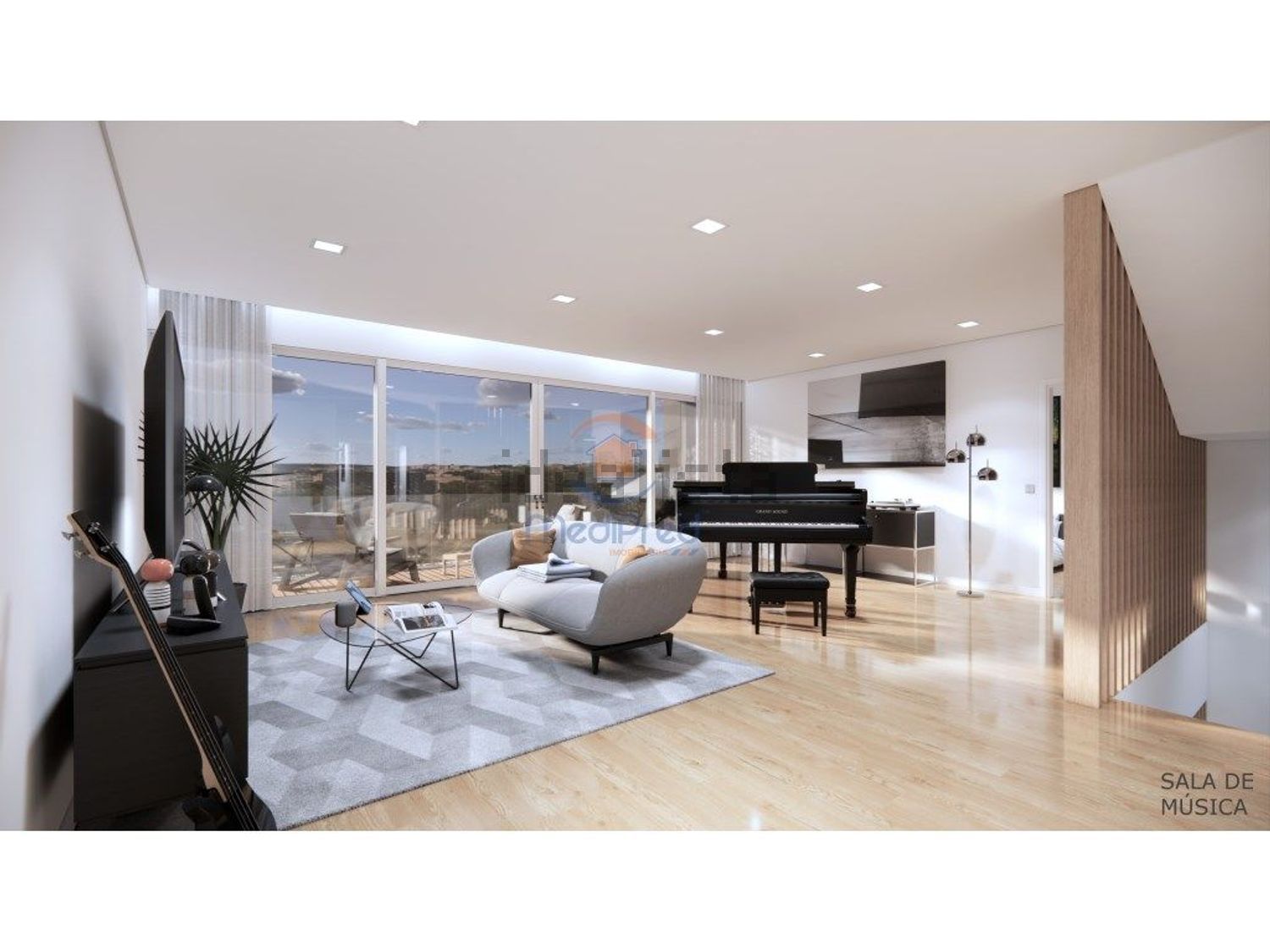 小楼房或独栋别墅出售在Centro - 客厅