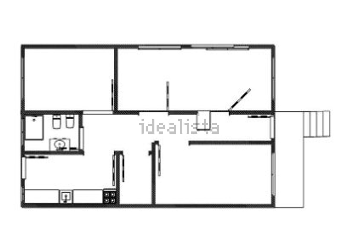出租双拼别墅在Rua Alberto Tota - 平面图